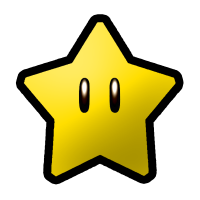 Desenho da estrela do jogo do Mario
