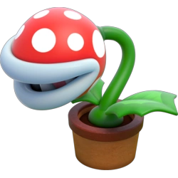 Planta carnívora do jogo Mario Bros